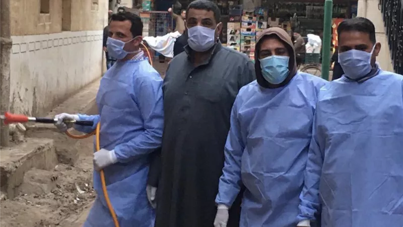 تجربة رائدة لشباب قرية كفر الحمى لتطهير وتعقيم كل المواقع بأشراف دكتور مصرى بالصين
