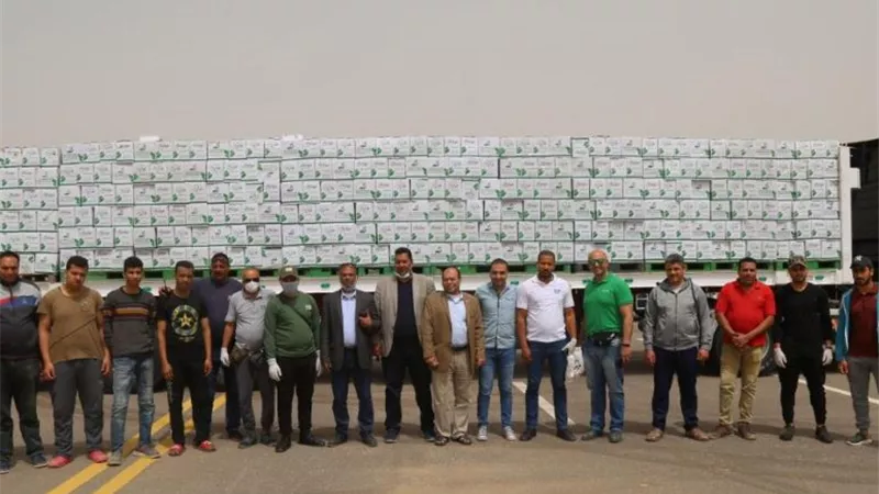 توزيع 32 ألف كرتونة مواد غذائية من بنك الطعام المصري بكفر الشيخ