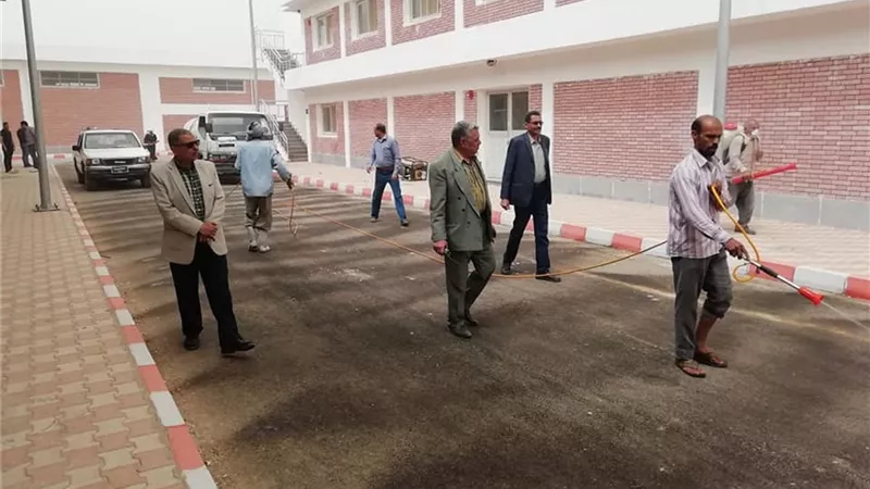 حملة مكبرة لتطهير قري مركز أسيوط ضد كورونا....صور