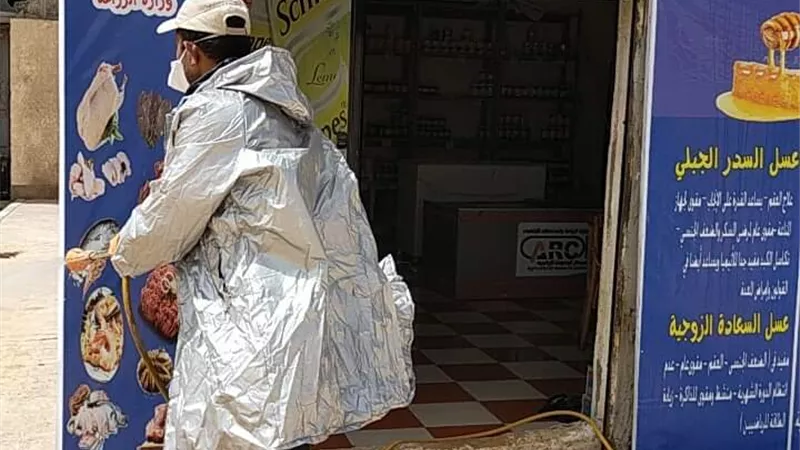 استمرار أعمال تطهير المنشآت والمباني بمدن جنوب سيناء