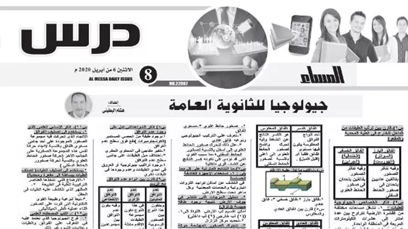 روشتة تفوق في الجيولوجيا وعلم الاجتماع للثانوية العامة تؤهلك للدرجة النهائية