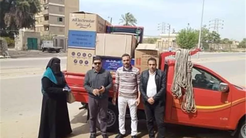 توزيع اجهزة كهربائية على العرائس الايتام بكفر الشيخ مقدمة من الاورمان