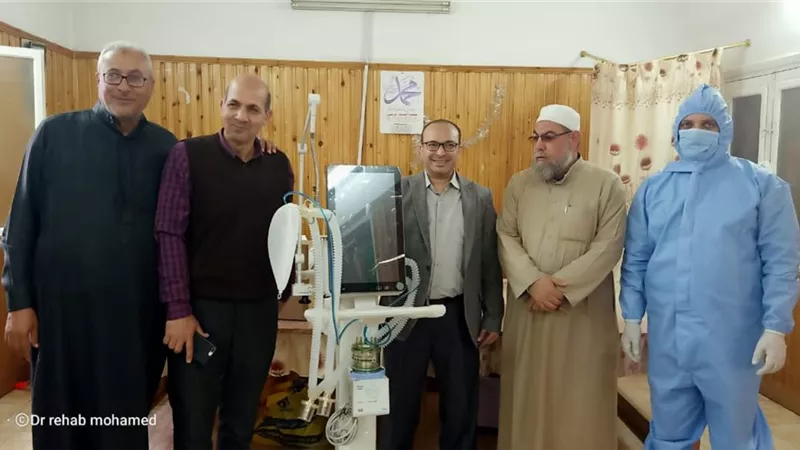 المجتمع المدنى يدعم مستشفي الإبراهيمية بجهاز تنفس صناعي ومضختى محاليل