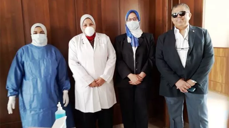 تدريب طلاب الأمتياز بتمريض حلوان لمواجهة كورونا.. بالصور