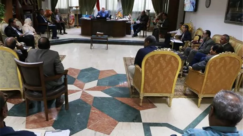 محافظ جنوب سيناء يشدد علي اجراءات الازالات واسترداد ممتلكات الدولة