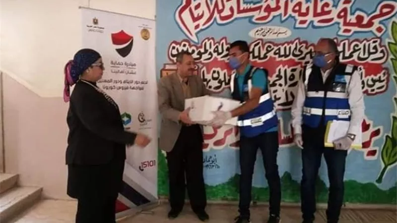 تطهير وتعقيم دور المسنين والايتام ببني سويف