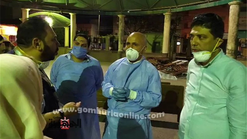وكيل وزارة الصحة بالغربية يتفقد مستشفى الحجر الصحي بكفر الزيات