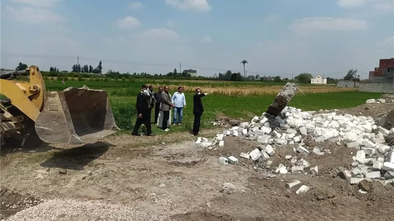 إزالة 65 حالة تعدٍ على أراض زراعية وأملاك دولة بالبحيرة