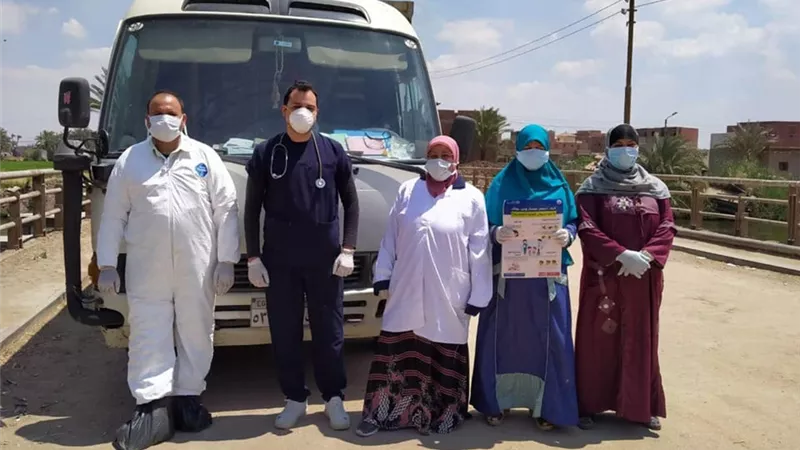 اجراءات عاجلة لمتابعة قرية الحجر المنزلى بمغاغة