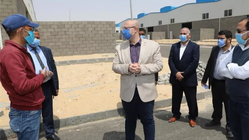 محافظ بنى سويف يتفقد مشروع مجمع الصناعات الصغيرة