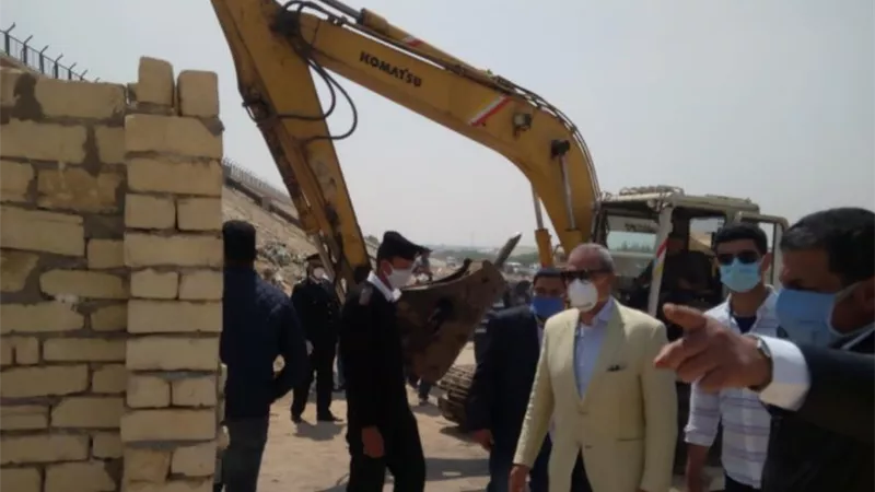 اكبر حملة إزالة بالجبل الأصفر بالخانكة بقيادة المحافظ