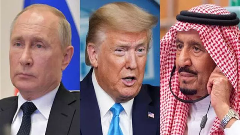 محادثات ثلاثية بين بوتين والملك سلمان وترامب