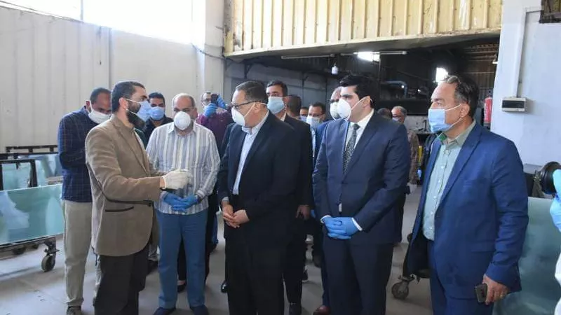 غراب يشيد بالإجراءات الوقائية المتخذة بالمنشآت الصناعية والغدائية ببلبيس