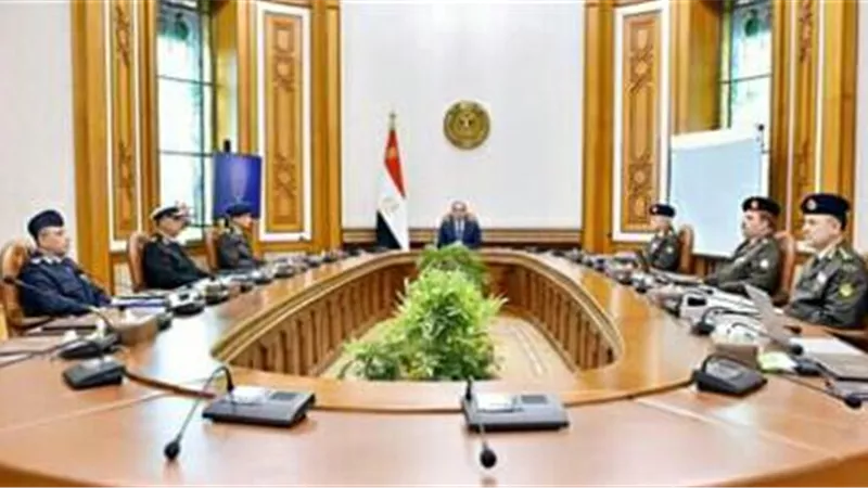 الرئيس السيسي يجتمع مع وزير الدفاع لمناقشة الإجراءات اللازمة لمواجهة انتشار فيروس كورونا