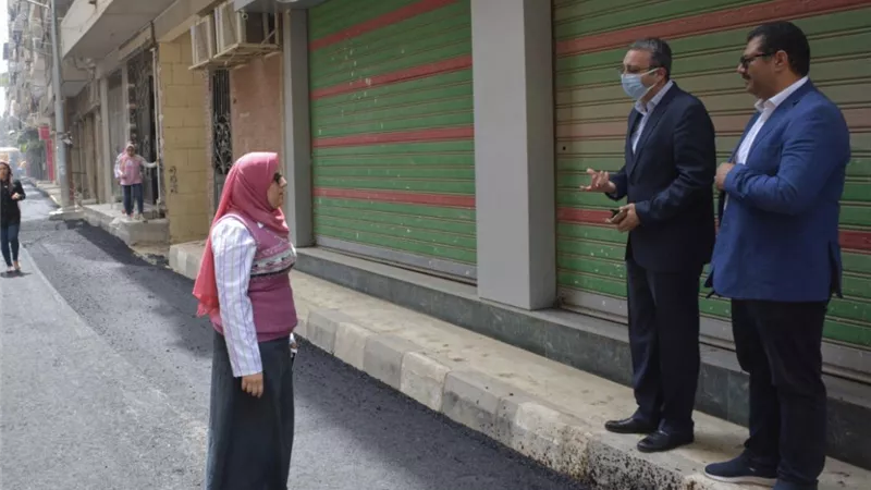 نائب محافظ الغربية : مليون ونصف جنية لرصف 7 شوارع بحى ثانى طنطا .