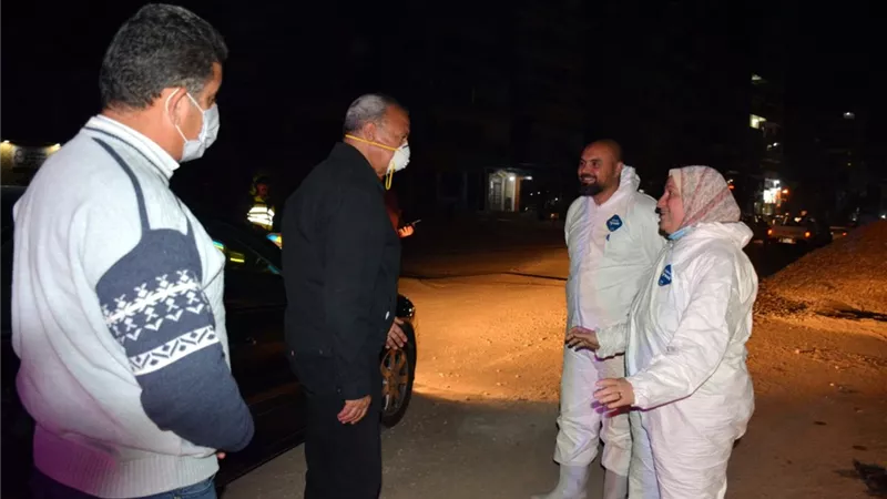 محافظ القليوبية يفاجئ غرب شبرا الخيمة لمتابعة الالتزام بحظر التجوال