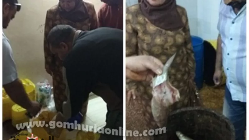 غلق منشأة غذائية واعدم ٣٠٠ كجم أغذية فاسدة بالزقازيق