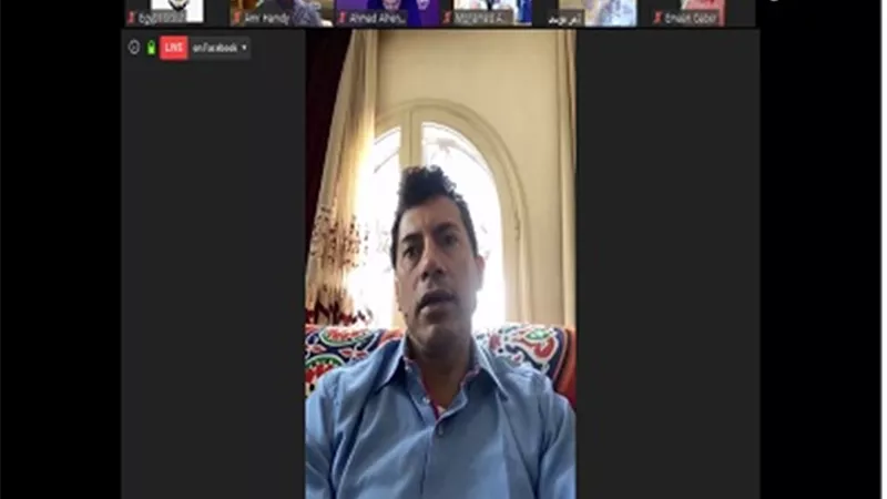 وزيرالرياضة يفتتح المخيم الكشفى الوطنى الاول عبر الانترنت