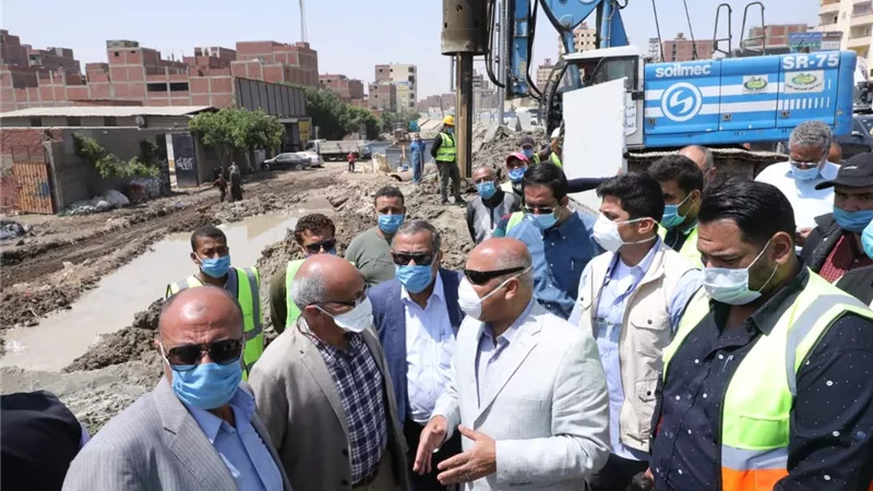 الوزير يتفقد أعمال التطوير والصيانة الشاملة للطريق الدائري ..صور