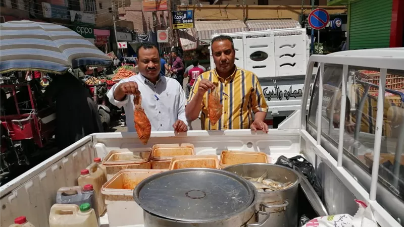 ضبط نصف طن أسماك مملحة وفسيخ غير صالح للإستهلاك الآدمى بالأقصر