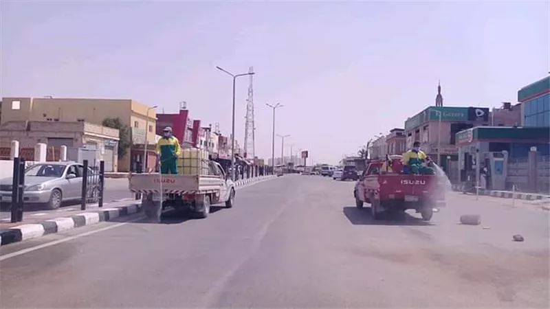 متابعة تطبيق قرارات رئيس الوزراء بخصوص الإجراءات الاحترازية للسيطرة علي فيروس كورونا براس سدر