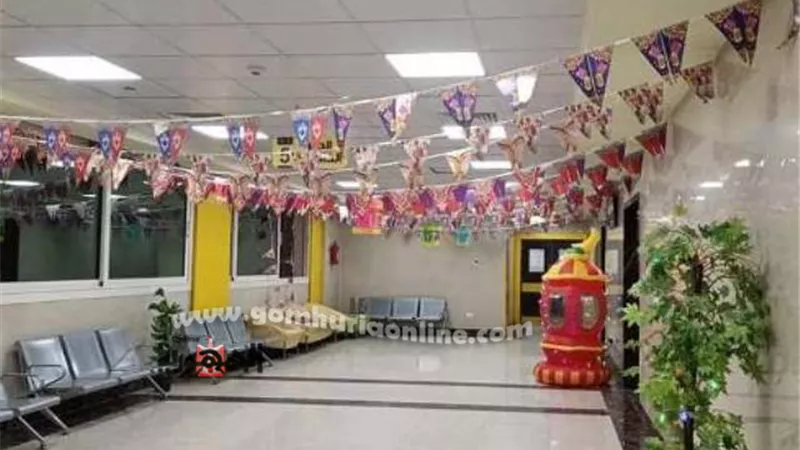زينة رمضان بمستشفى العزل بإسنا جنوب الأقصر
