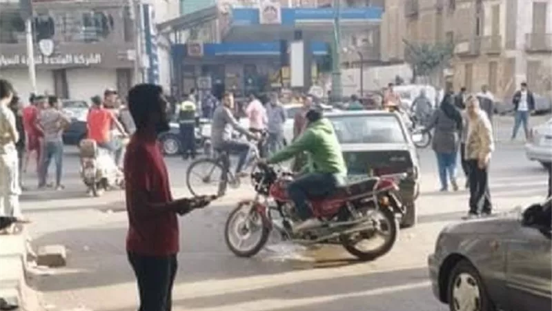 ضبط شابين صدما ضابط شرطة بموتوسكل في طنطا