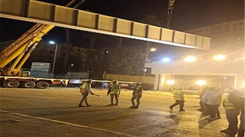 محافظة الجيزة: غلق كلى لشارع الأهرام لتركيب الكمرات المعدنية لمحور ترعة الزمر