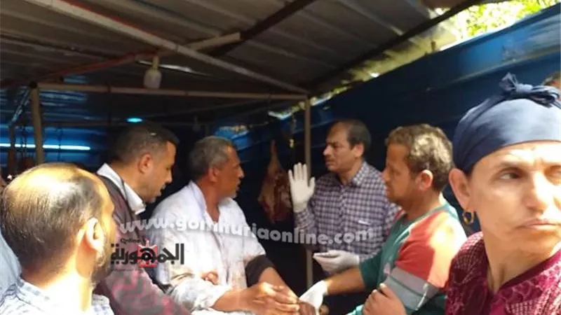 الطب البيطري بأشمون يشن حملاته على محلات الجزارة لضبط المخالفين