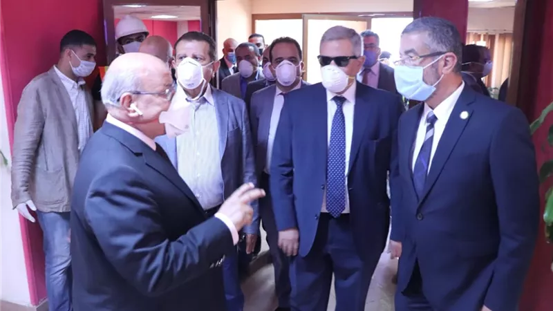 وفد اسكان النواب تتفقد محطة مياه روض الفرج
