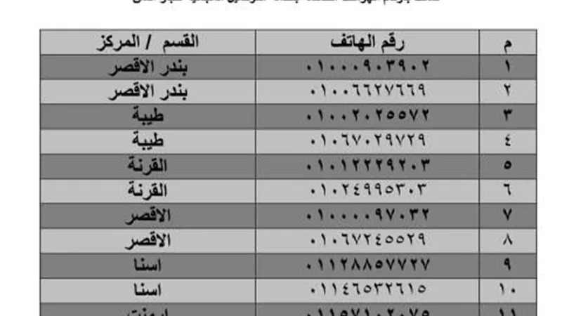 مستقبل وطن الأقصر يخصص أرقاما لدعم كبار السن ضمن مبادرة 