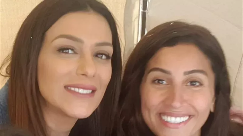 قبل عرضه بساعات.. إنجي المقدم برفقة دينا الشربينى من كواليس 