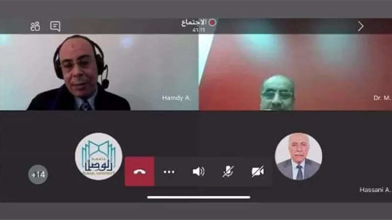 مصرى يترأس لجنة أول مناقشة ماجستير عن بعد بسبب كورونا في دبي