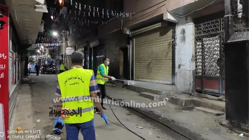 شركة مياه الشرب بالأقصر تباشر أعمال تطهير منطقة المدينة المنورة