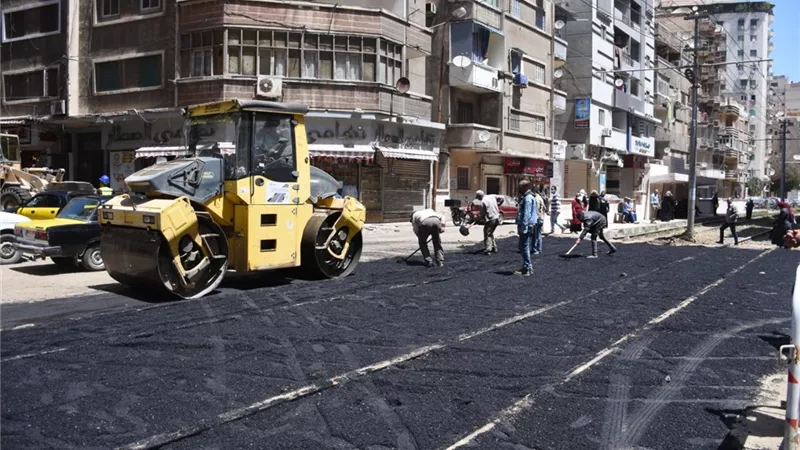 رفع كفاءة وإعادة تأهيل مزلقان ترام فلمنح