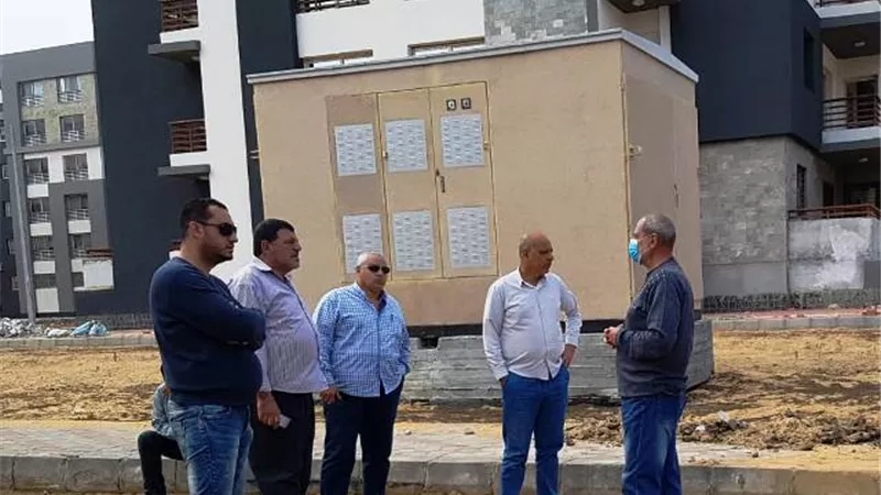 قيادات جهاز دمياط الجديدة يتفقدون أعمال تنفيذ الطرق فى مشروع إسكان جنة.. بالصور