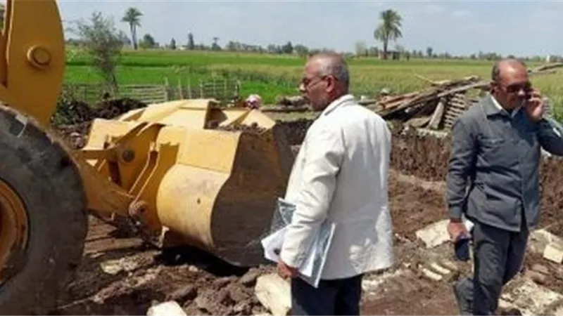 إزالة 15 حالة تعدى على خطوط التنظيم بمدينة طور سيناء