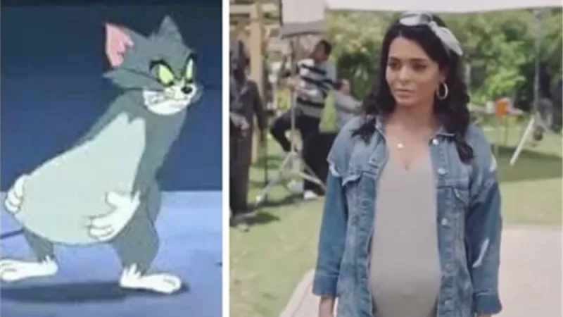 رواد السوشيال ميديا يسخرون من أسماء جلال بصورة توم وجيري بسبب 