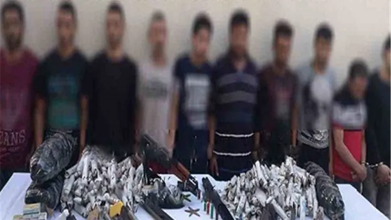 ضبط أسلحة نارية وذخائر ومخدرات فى حملة أمنية بالدقهلية