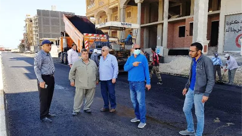 رئيس جهاز دمياط الجديدة يتفقد أحدث مشروعات الطرق فى المدينة.. بالصور