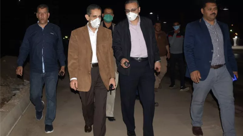 جولة تفقدية لمحافظ الغربية ونائبه لمتابعة الالتزام بحظر التجوال