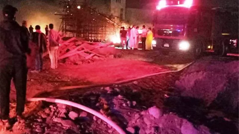 السيطرة على حريق باحد المدرجات بجامعة الملك سلمان بمدينة الطور.. فيديو