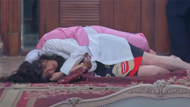 الراقصة دينا تتعرض للاغماء وتفقد توازنها فى فيلا فيفى عبده.. فيديو