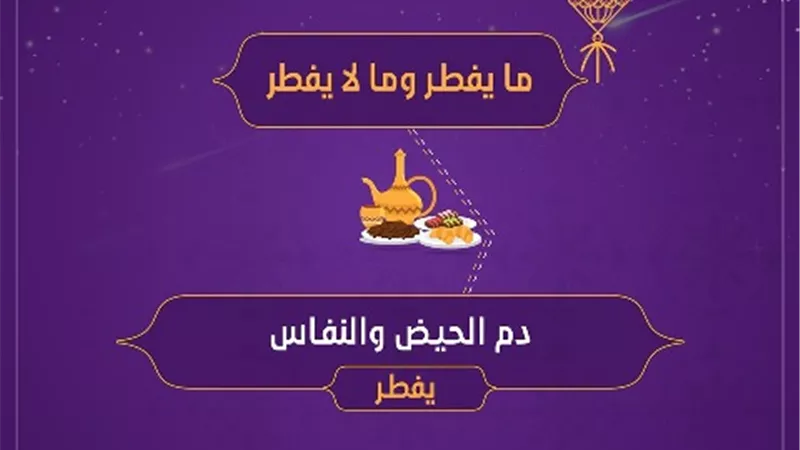 فتوى فى صورة .. هل يفسد دم الحيض والنفاس الصيام