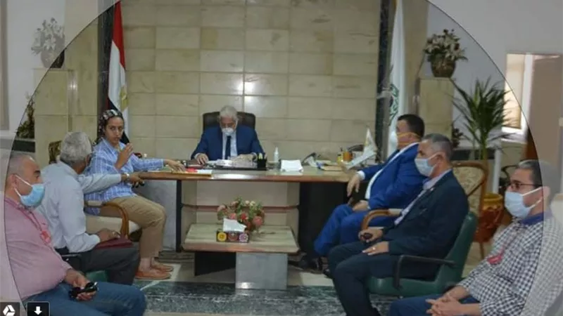 فوده يناقش مع رئيس منطقة تعمير سيناء سرعة الانتهاء من المشروعات الخدمية