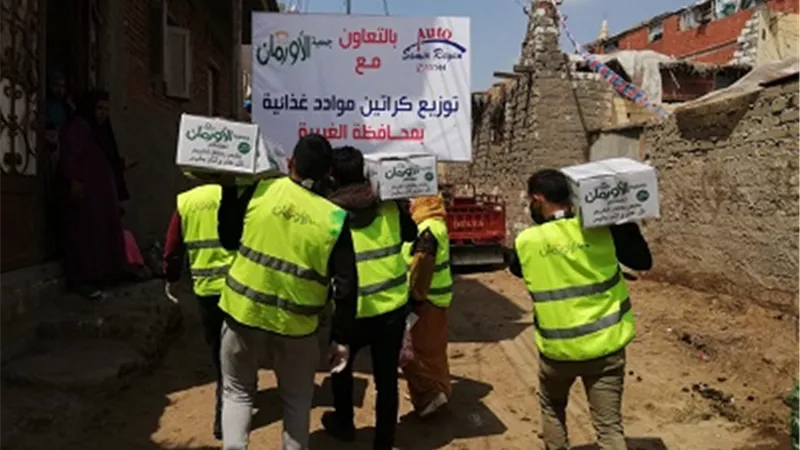 الأورمان: دعم نقدي ومواد غذائية لـ14 الف اسرة من متضررى كورونا