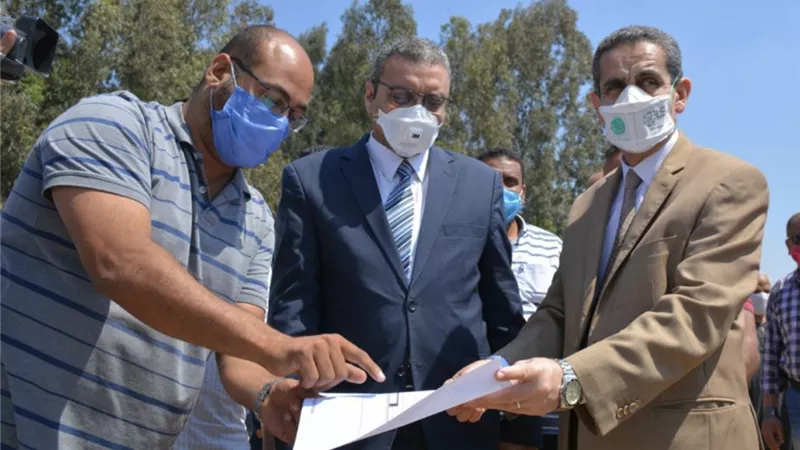 رحمى وعطا يتابعان أعمال إنشاء مجزر حصة شبشير الآلي..لزيادة انتاج اللحوم وتقليل الاستيراد