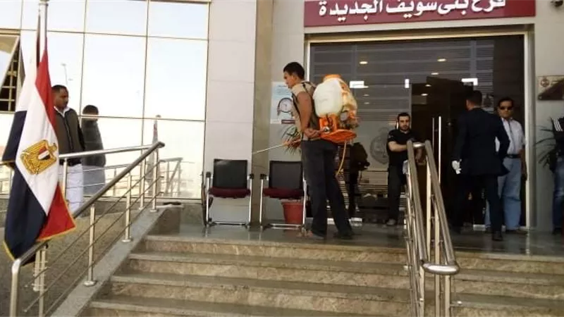 رئيس الجهاز: استكمال أعمال التطهير والتعقيم بالمناطق الحيوية بمدينة بني سويف الجديدة