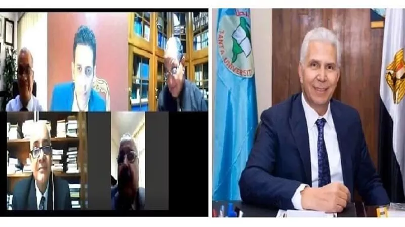 د. كمال عكاشة : مناقشة أول رسالة ماجستير بكلية الهندسة بالفيديو كونفرانس لمواجهة 