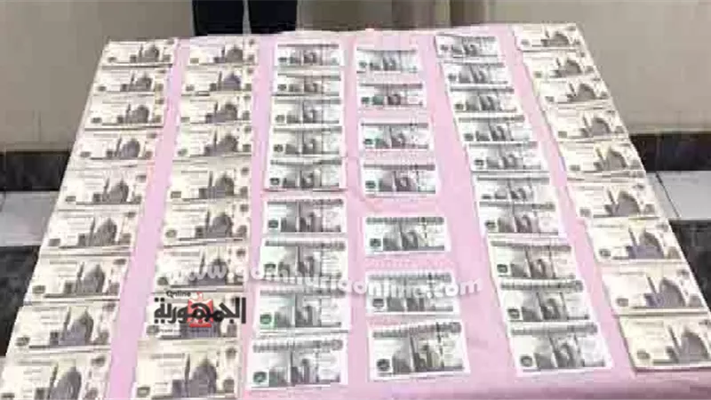 ضبط 43 الف جنيه مقلده من فئات 200و100جنيه قبل ترويجها بالثغرصور